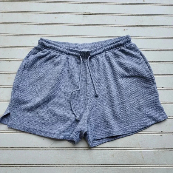 Reflex Flannel Lunge Sweat Shorts Ladies Casual Wear Drawstring Pull Pockets M - Picture 1 of 10